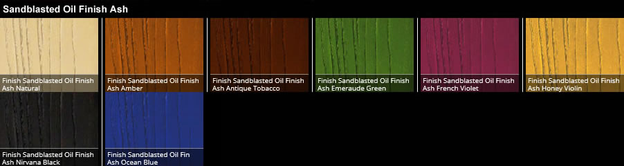 Sandblasted Oil Finishes