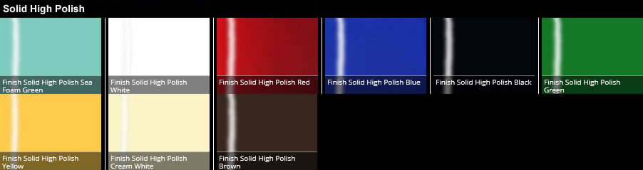 Solid High Polish Finishes